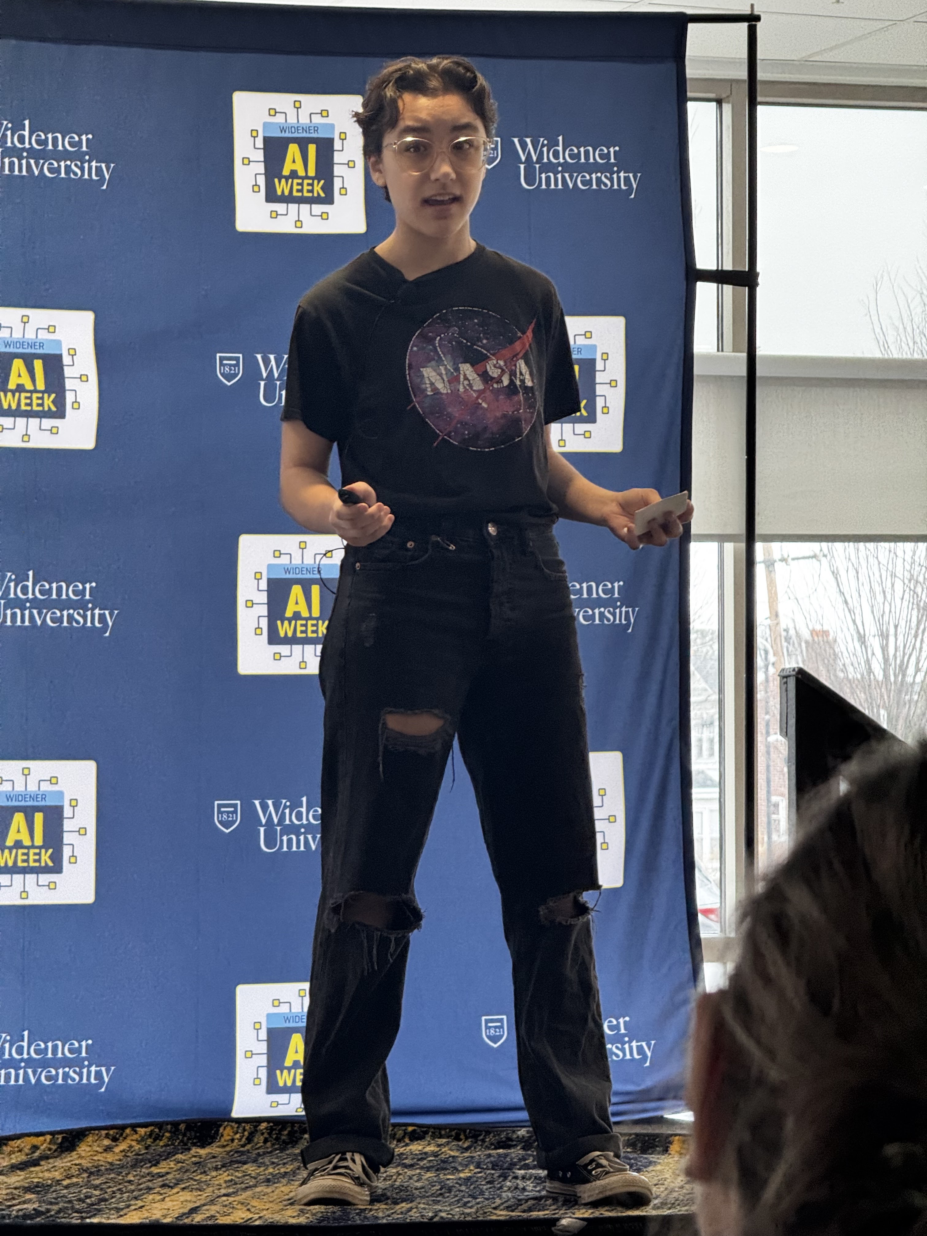 Student speaker at AI Sparks